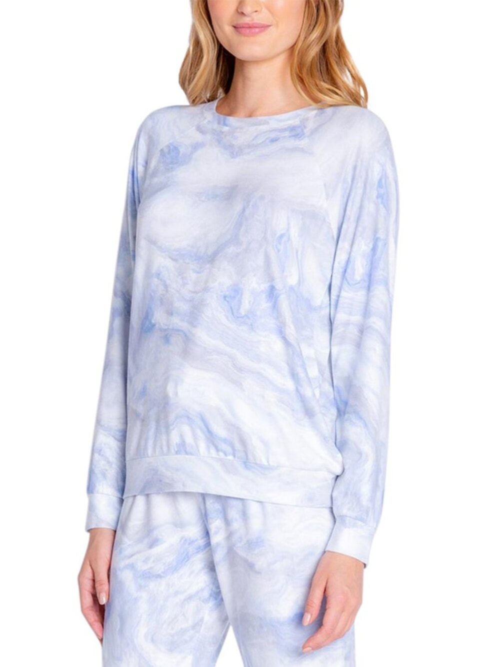Insomniax Womens Printed Long Sleeve Pajama Top Only,1-Piece